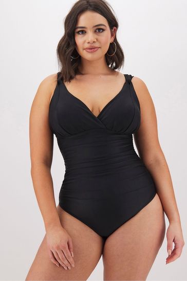 Simply Be Black Magisculpt Lose Up To An Inch Swimsuit