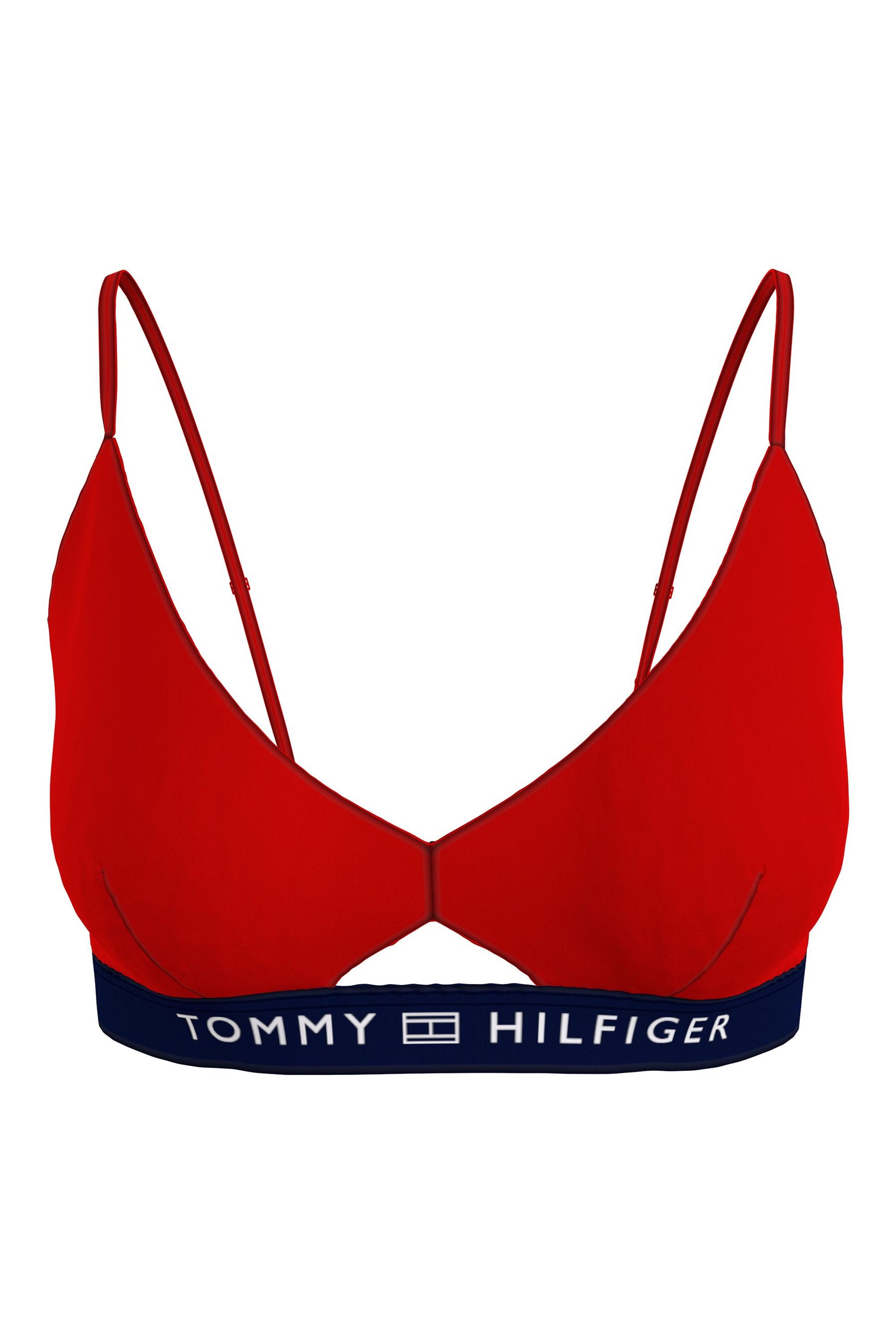 Tommy Hilfiger Women Blue Core Solid Bikini Bralette