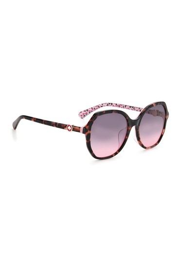 kate spade new york Lourdes Tortoiseshell Brown Sunglasses