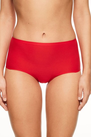 Chantelle Poppy Red Soft Stretch Seamless High Waisted Briefs