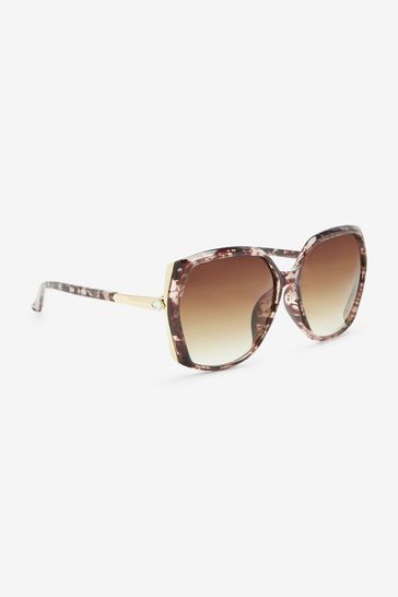 Mottled Frame Sunglasses