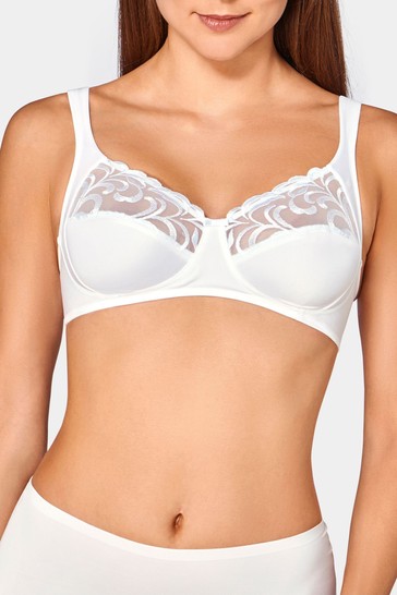 Triumph White Modern Finesse Non Wired Bra