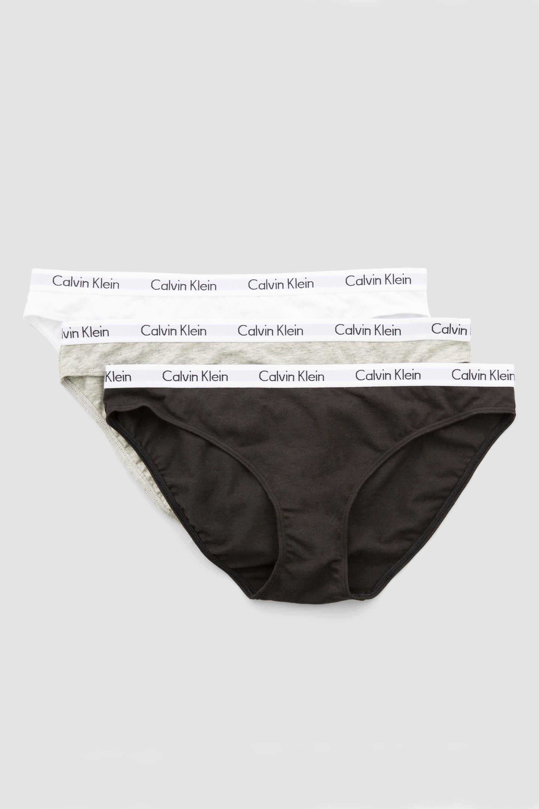 طقم ثلاثة سروال بيكيني أسود من Calvin Klein