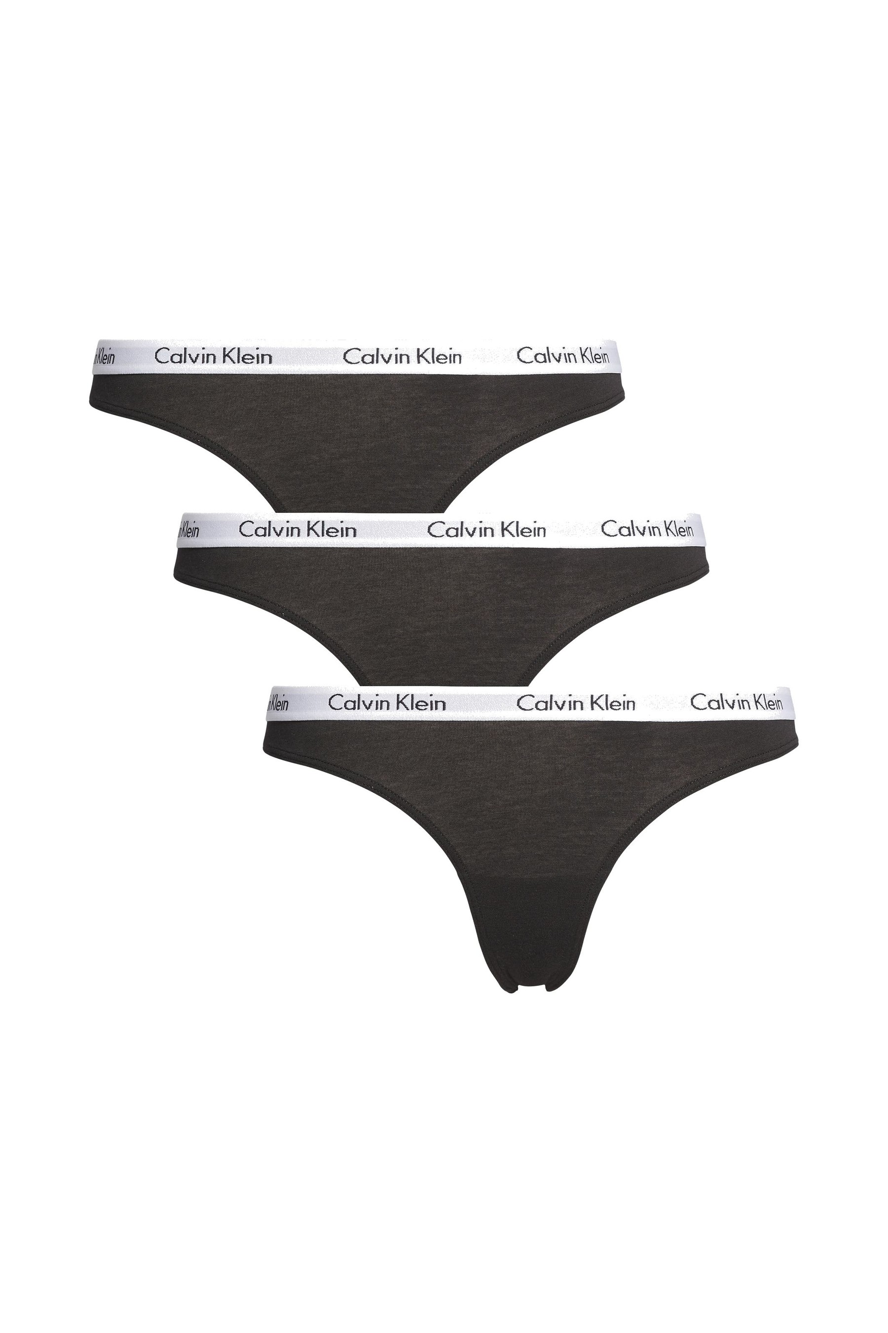 Calvin Klein Black Thongs Three Pack