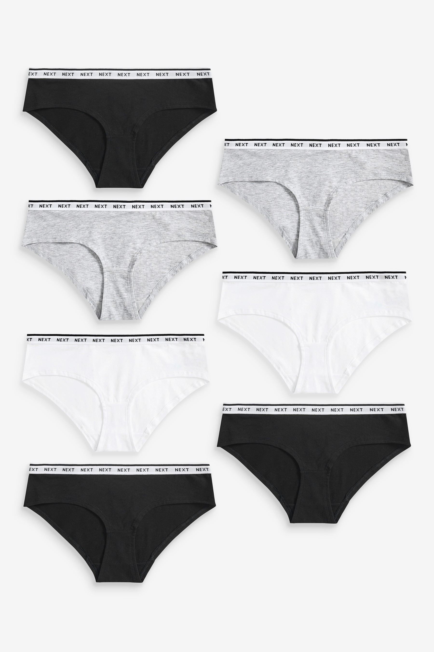 Cotton Rich Logo Knickers 7 Pack Short