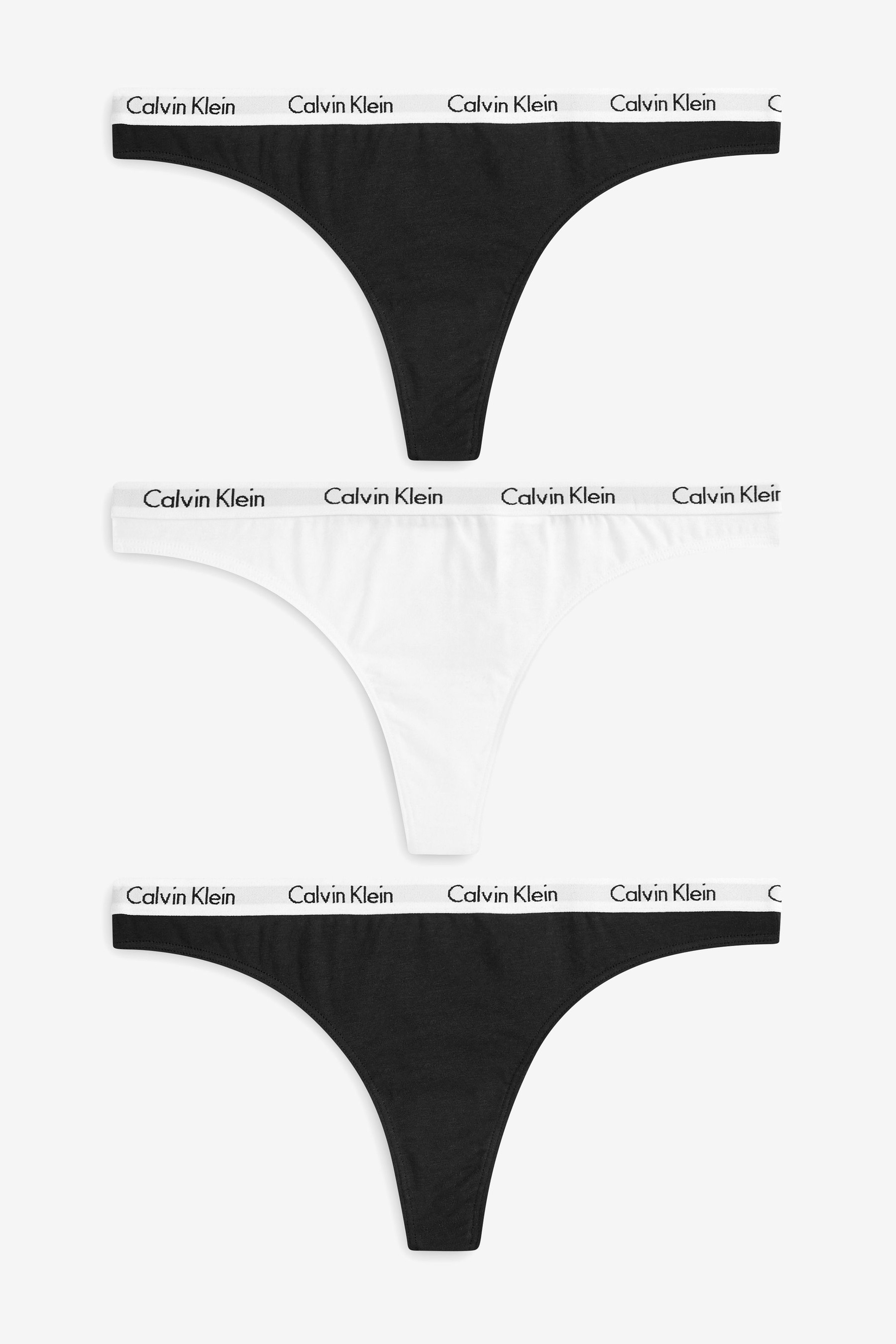 Calvin Klein Black Thongs Three Pack