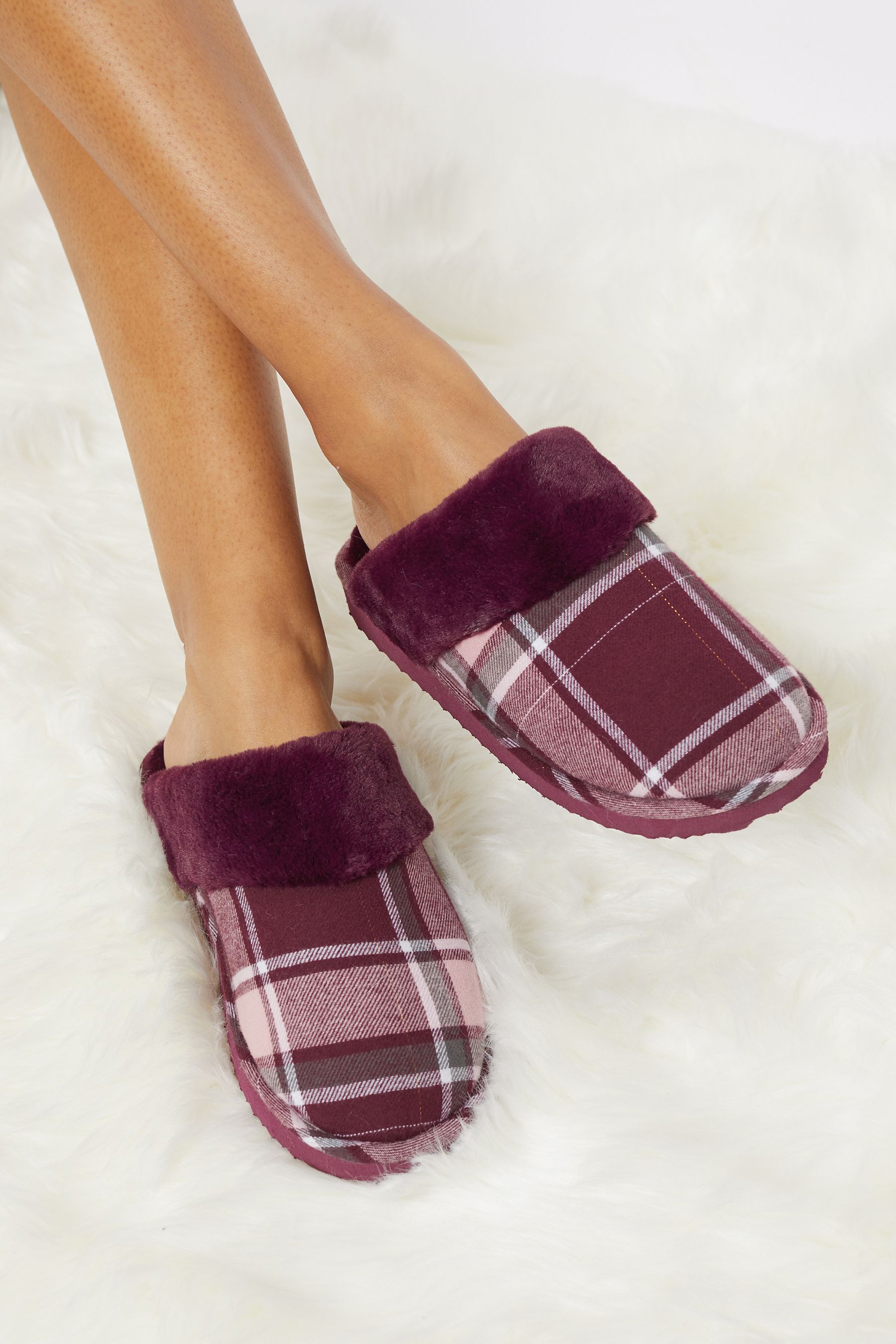 Lipsy Faux Fur Mule Slipper