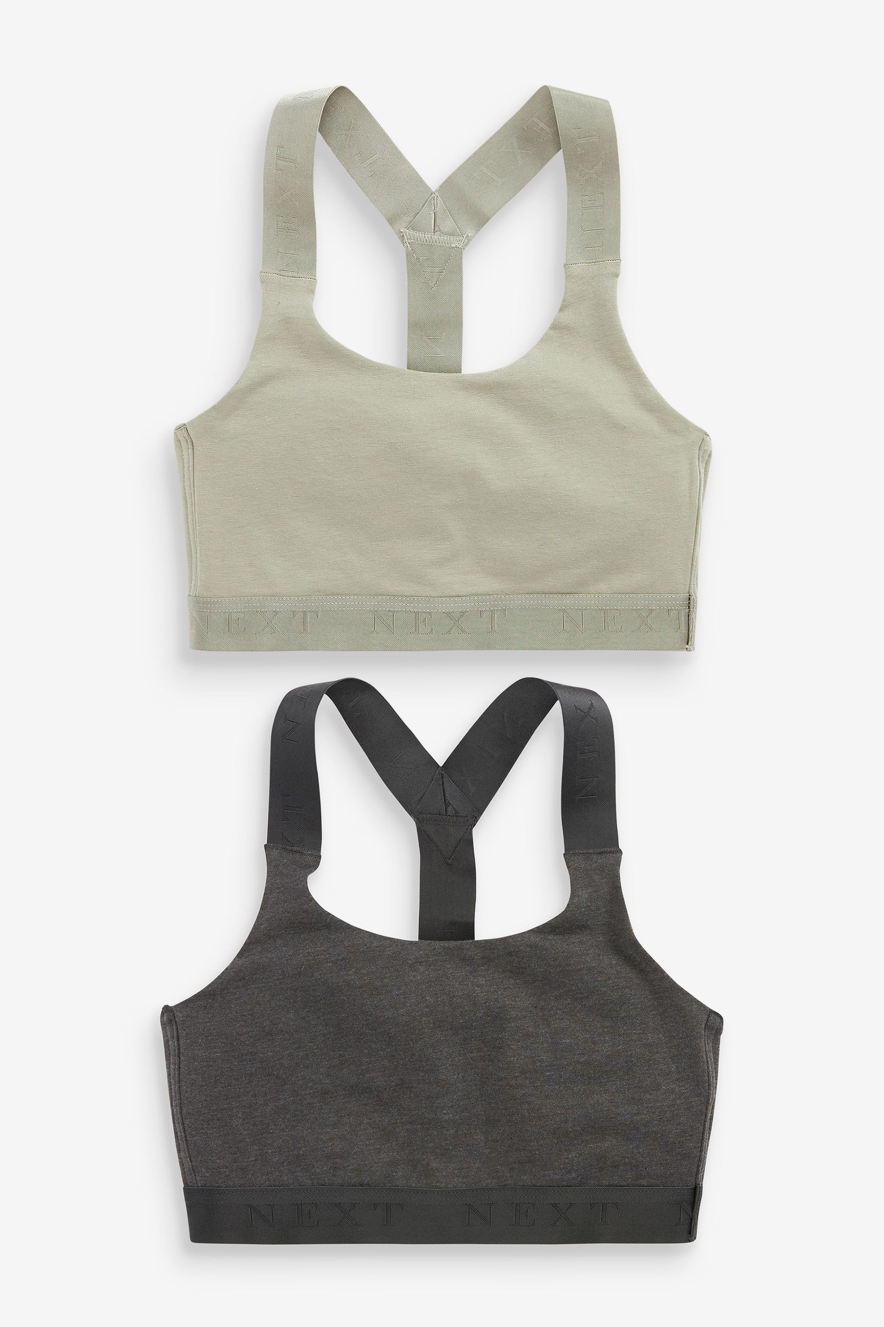 Next Active Sports Low Impact Crop Tops 2 Pack