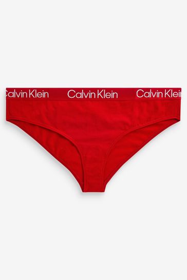 Calvin Klein Red Modern Structure Plus Bikini