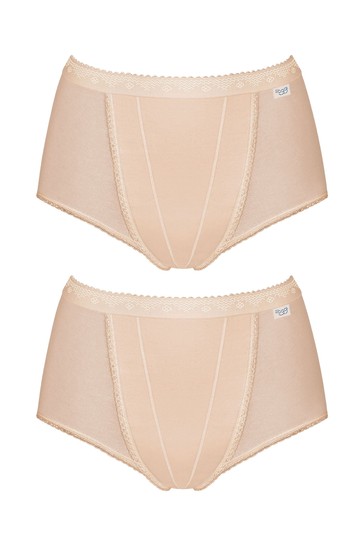 Sloggi Control Beige 2 Pack Briefs