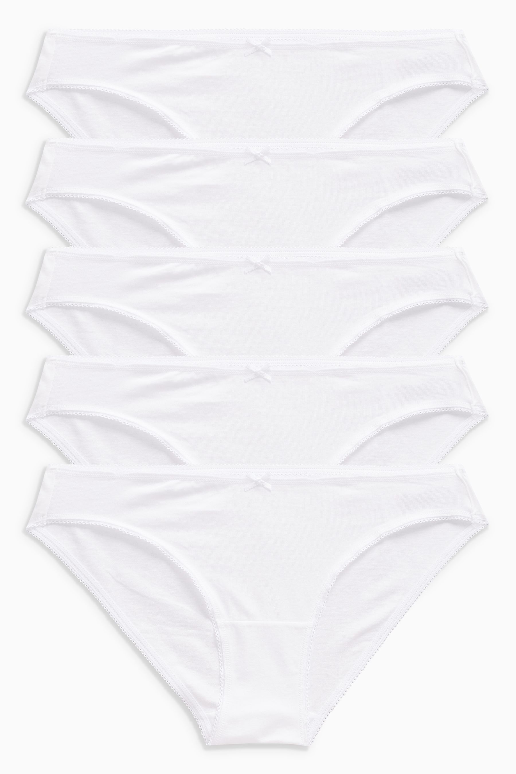 Cotton Knickers 5 Pack High Leg