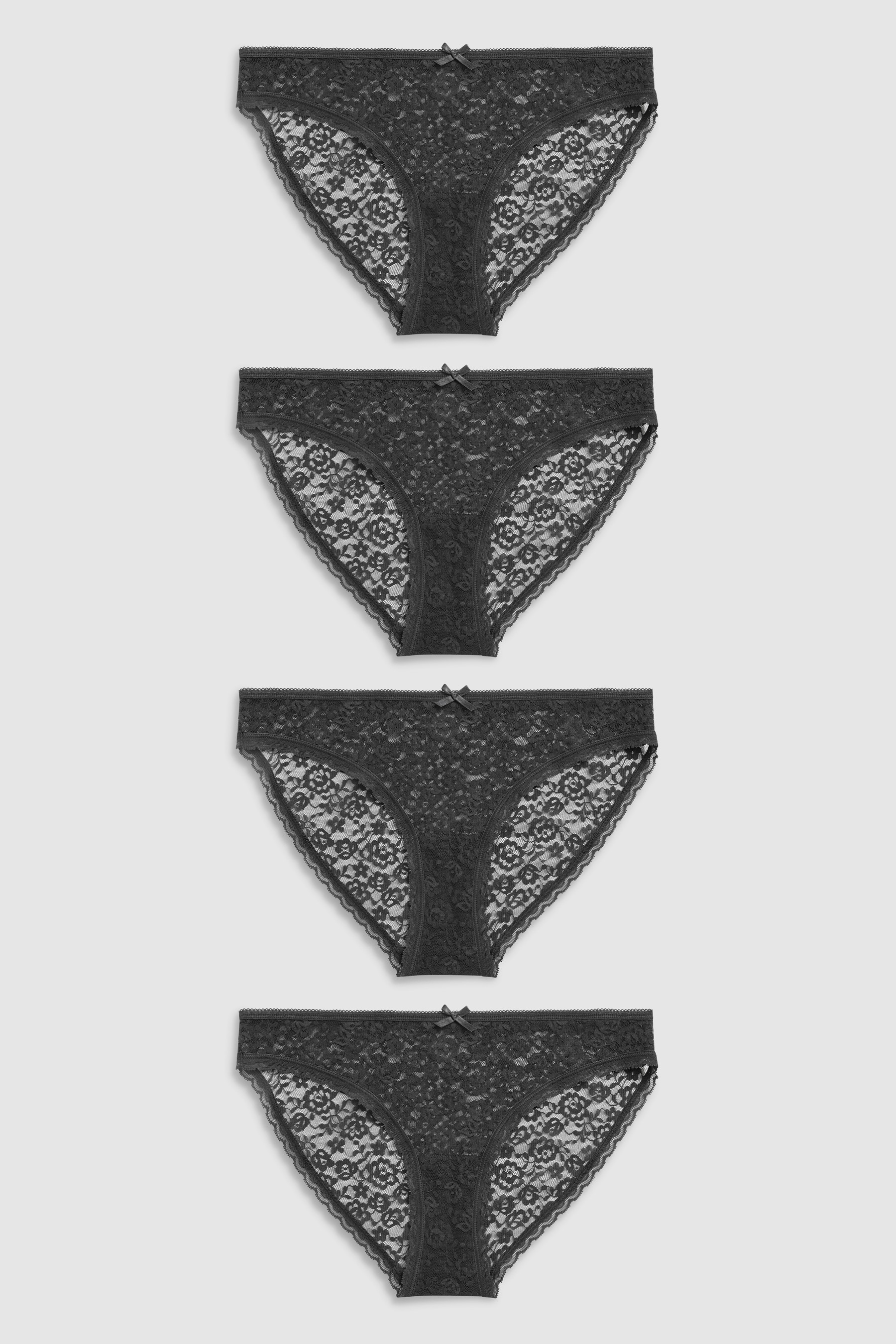 Lace Knickers 4 Pack Bikini