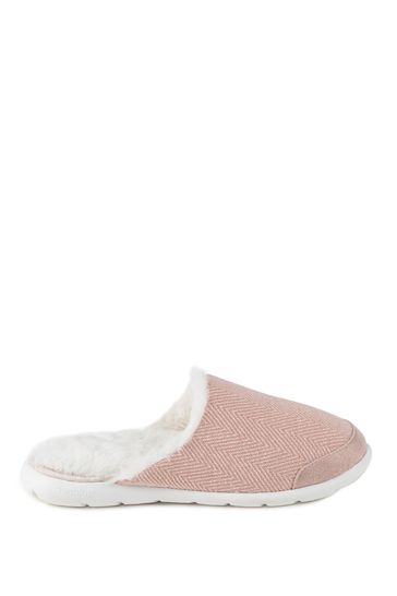 Totes Iso-Flex Herringbone Mule Slipper