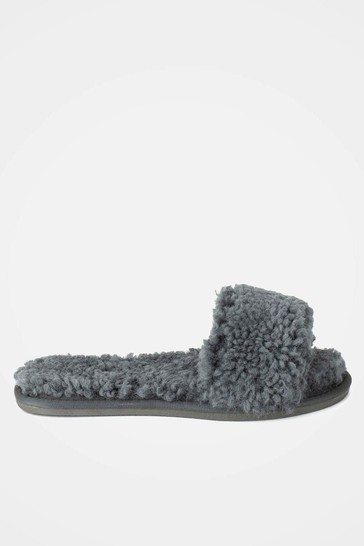 Celtic & Co. Grey Sheepskin Slides