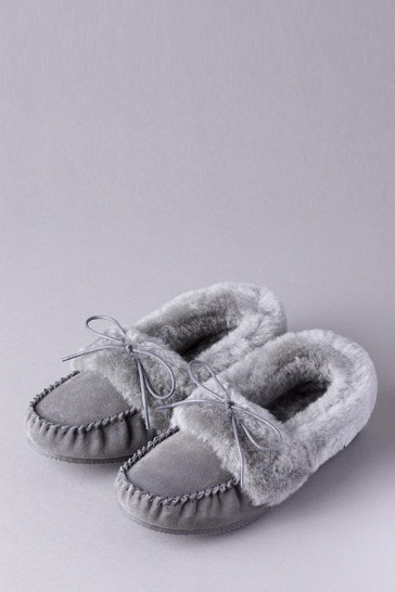 Lakeland Leather Ladies Sheepskin Moccasin Slippers