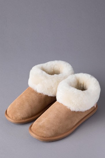 Lakeland Leather Ladies Sheepskin Bootie Slippers