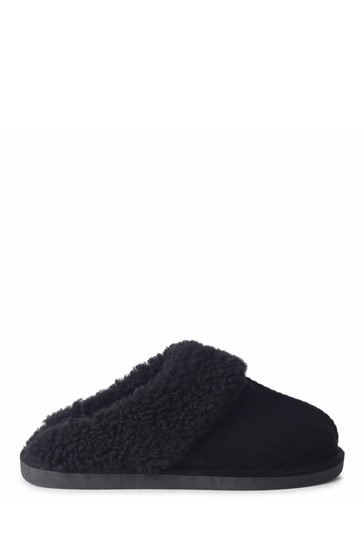 Linzi Jocelyn Faux Shearling Trim Slipper Mule