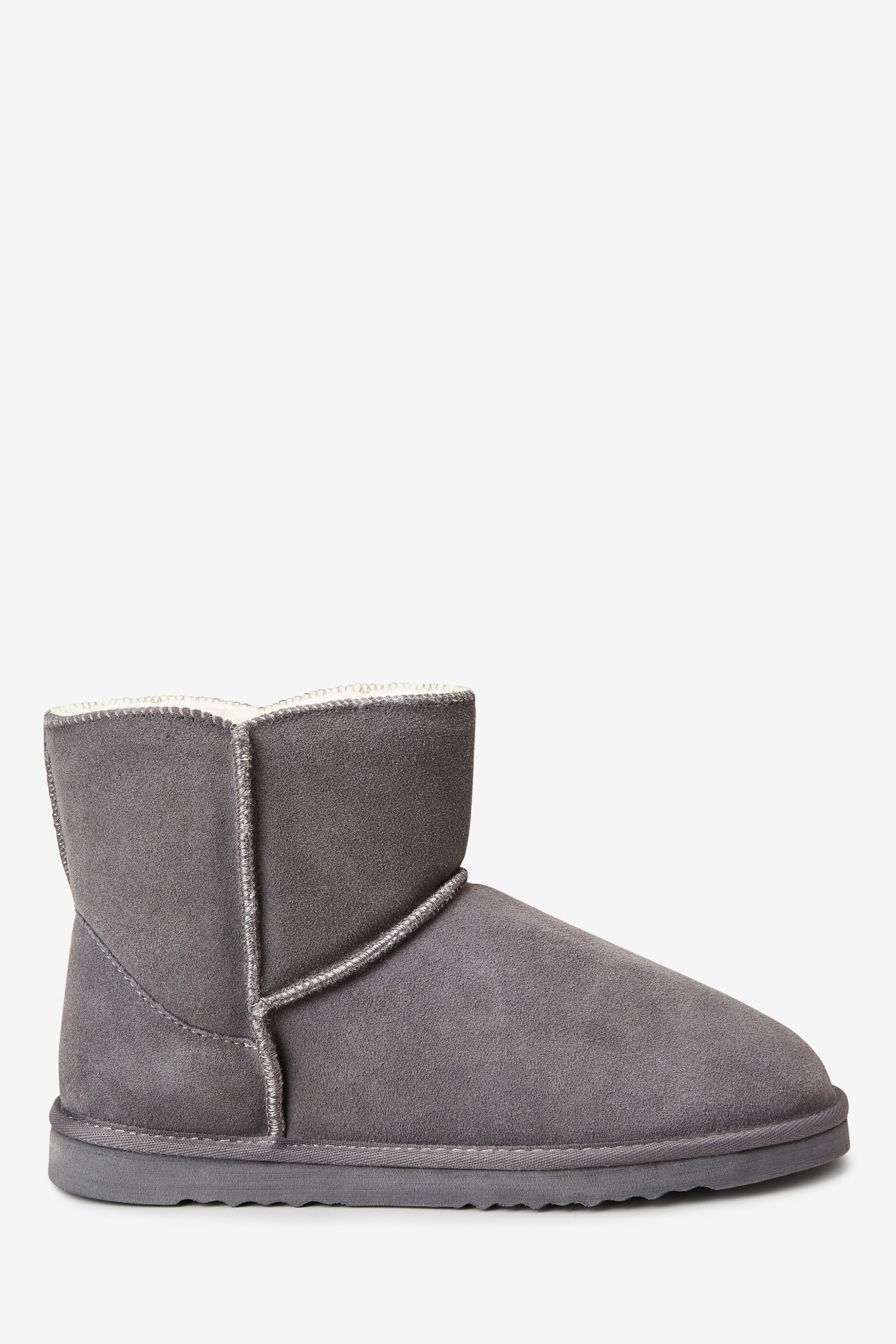 Suede Slipper Boots