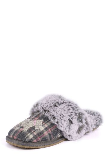 Lazy Dogz Grey Scottie II Slippers