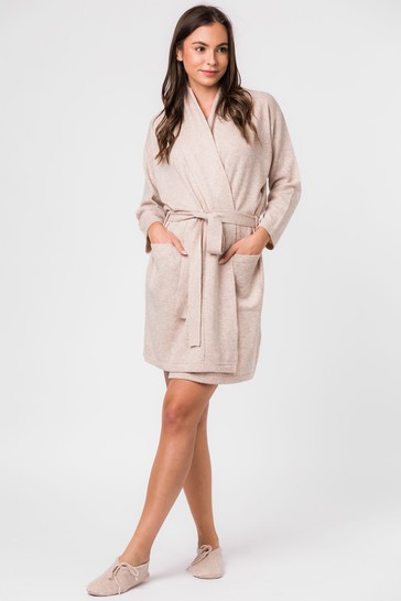 Pure Luxuries London Hallbeck Cashmere & Merino Wool Dressing Gown