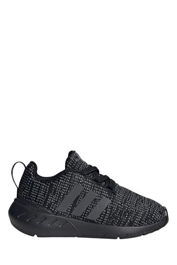 adidas Originals Black Swift Infant Elasticated Lace Trainers