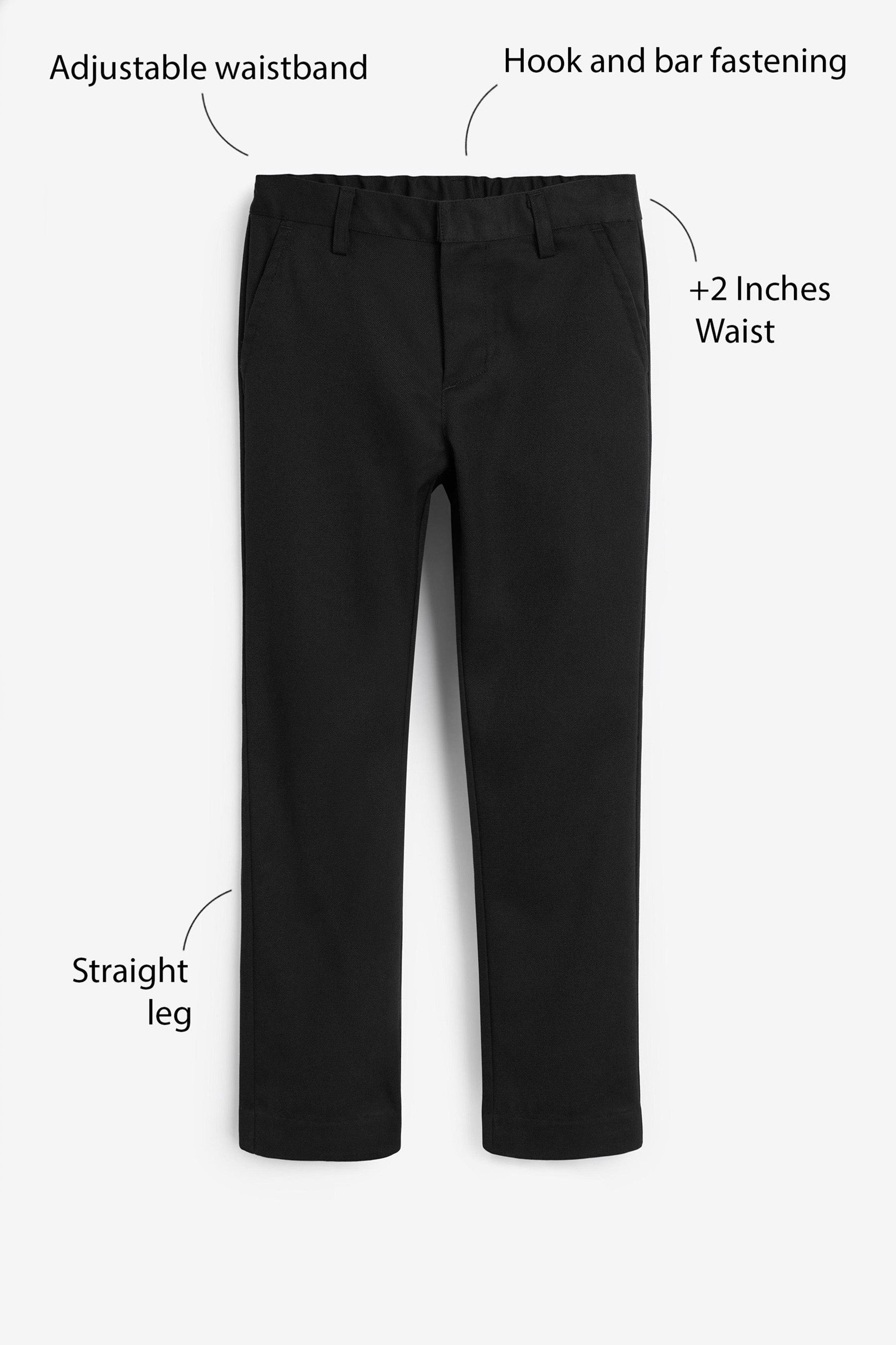 School Formal Straight Trousers (3-17yrs) Plus Waist