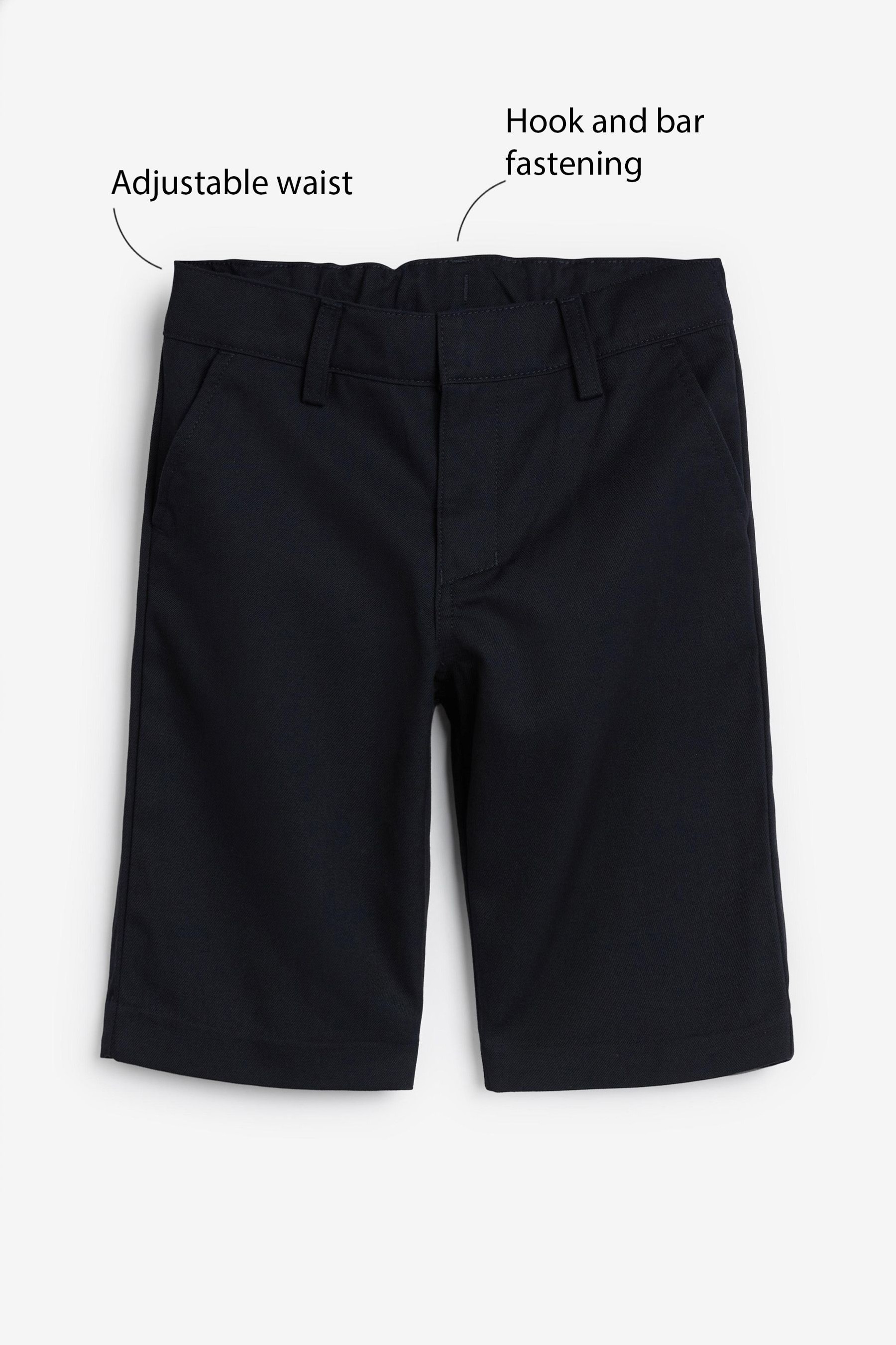 Flat Front Shorts (3-14yrs) Regular Waist