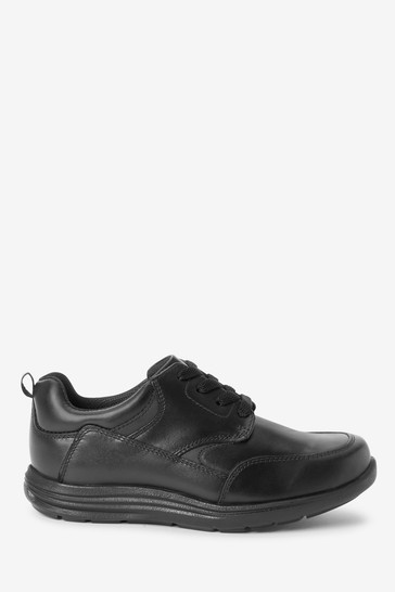 School Leather Lace-Up Shoes Extra wide (H)