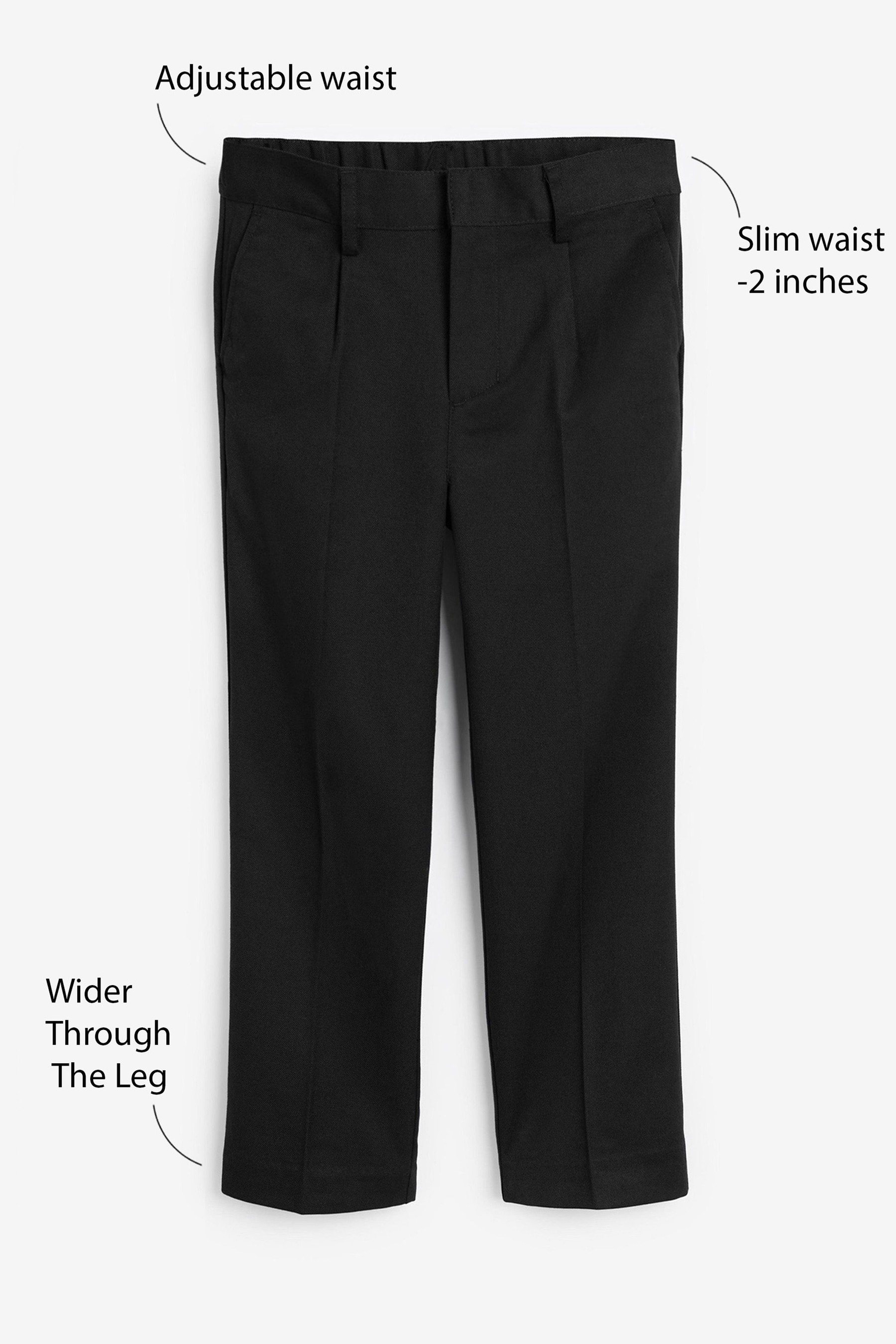 Pleat Front Trousers (3-17yrs) Slim Waist