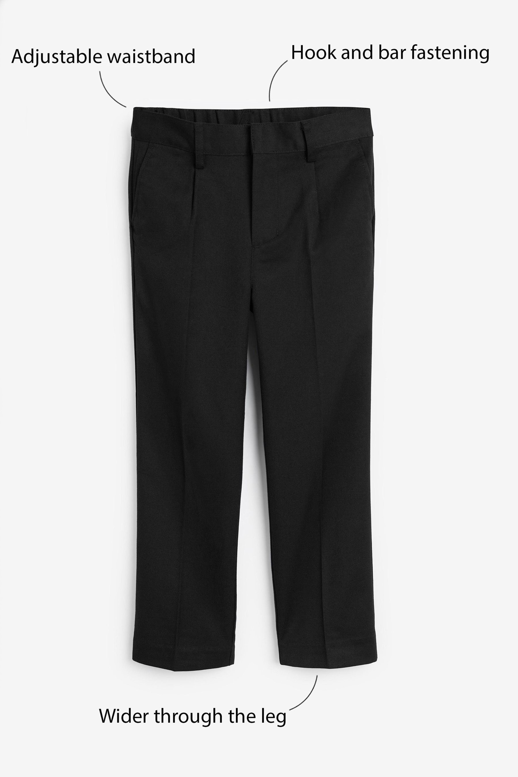 Pleat Front Trousers (3-17yrs) Regular Waist