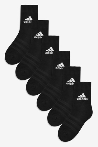 حزمة من ستة جوارب سوداء كروية للأطفال من Adidas