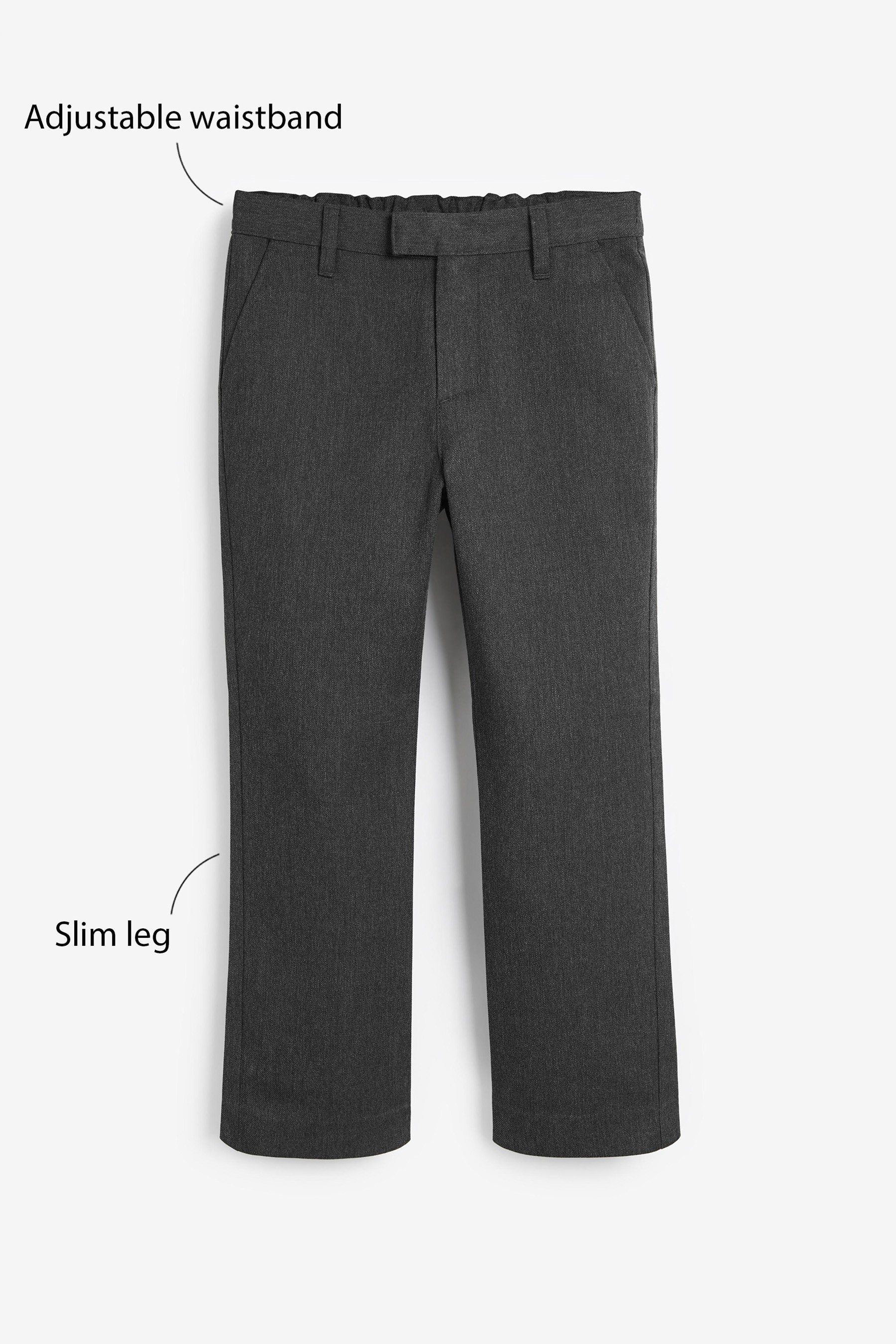 Formal Slim Leg Trousers (3-17yrs) Regular Waist