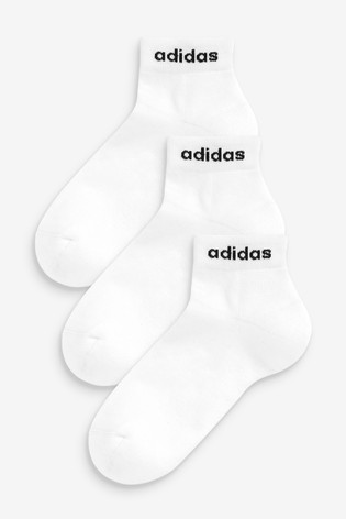 adidas Kids Linear Logo Ankle Socks Three Pack