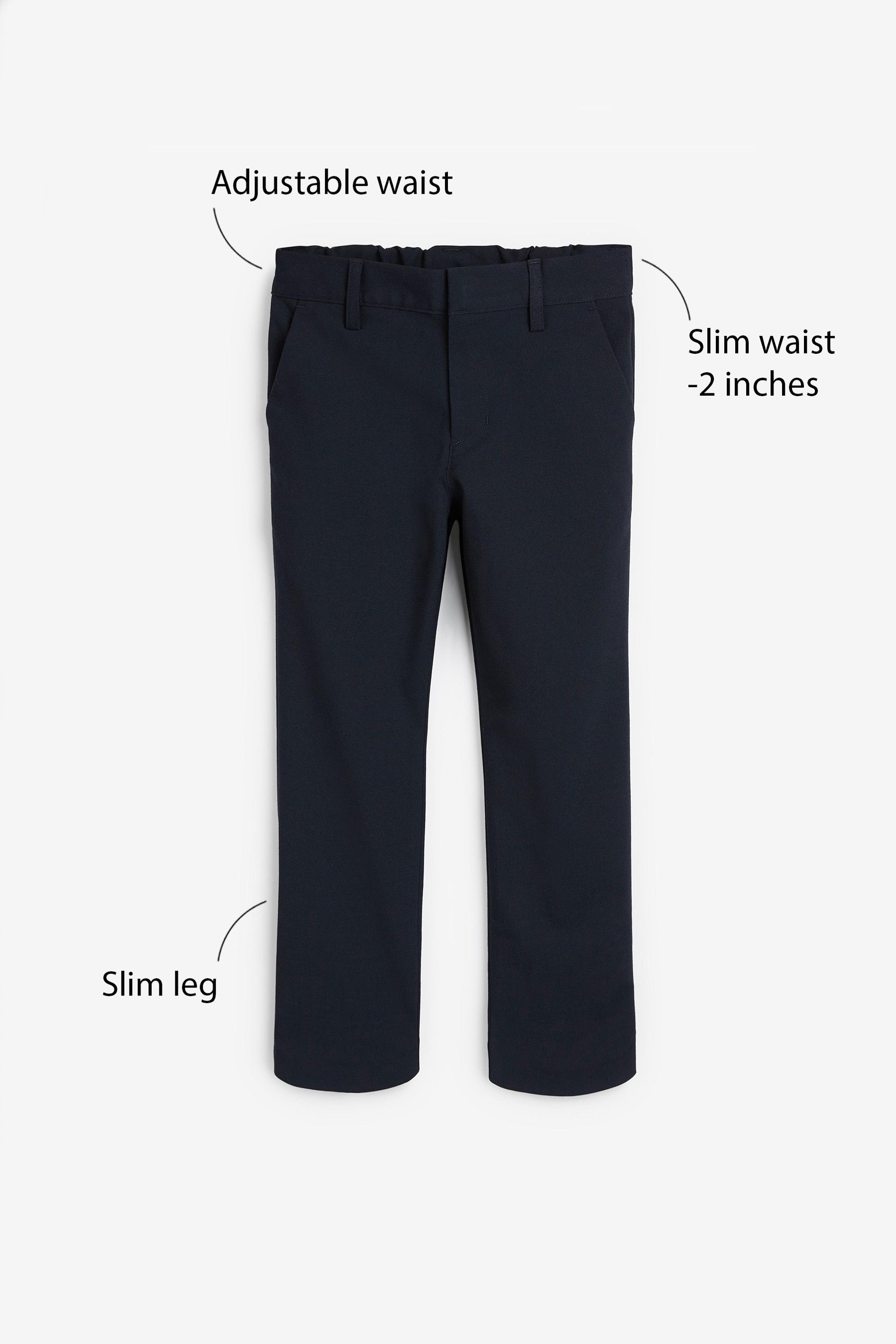 Formal Stretch Skinny Trousers (3-17yrs) Slim Waist