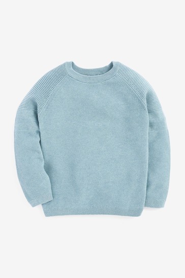 Textured Crew Jumper (3-16yrs) Without Stag