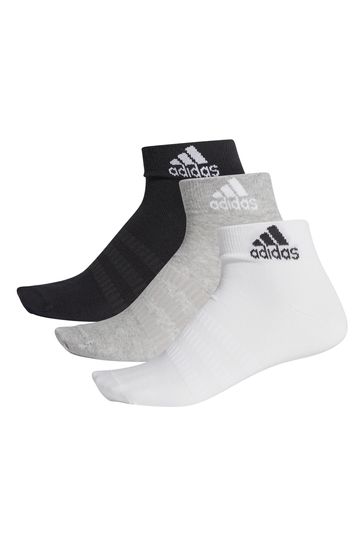 طقم 3 جوارب كاحل للأطفال من Adidas