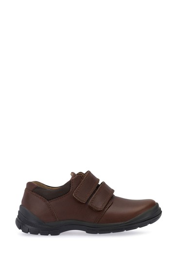 Start-Rite Engineer Brown Leather Double Strap Shoes