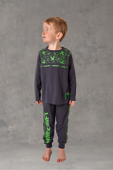 Angel & Rocket Grey Minecraft Pyjama