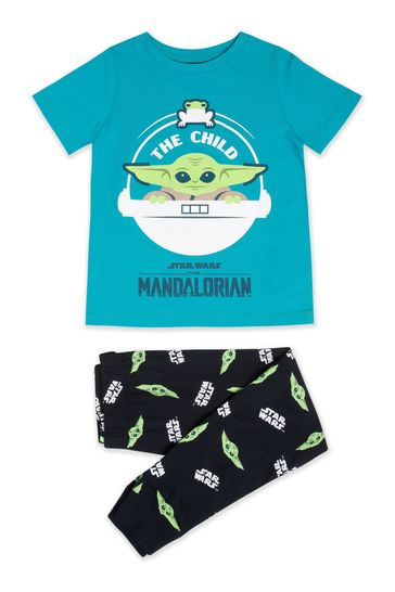 M&Co Boys Green Star Wars Mandalorian Pyjama Set (1-6yrs)