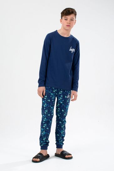 Hype. Kids Blue Splat Long Sleeve Pyjama Set