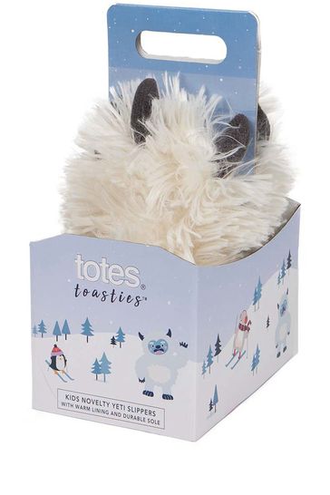 Totes Kids Novelty Yeti Foot Slippers