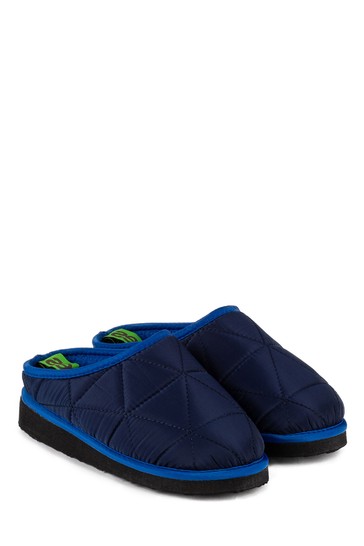 Totes Boys Premium Quilted Mule Slippers Mini Me