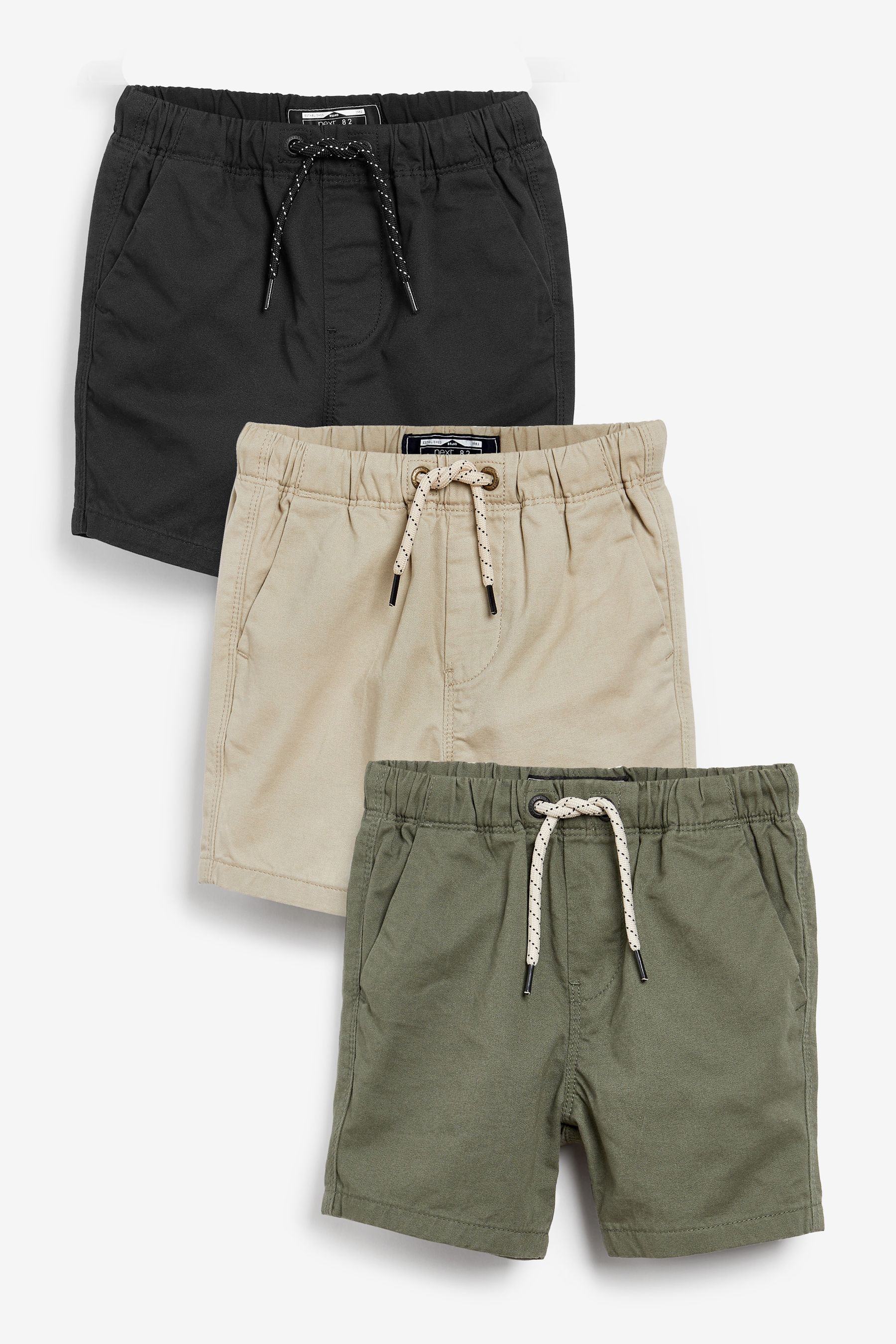 3 Pack Pull-On Shorts (3mths-7yrs)