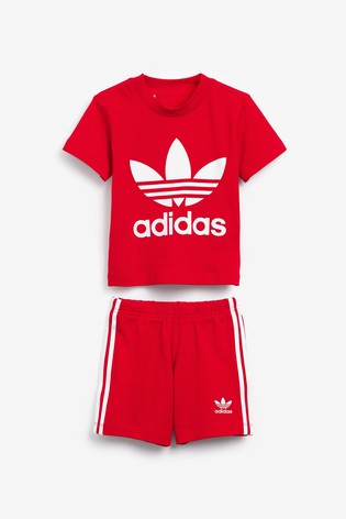 طقم شورت وتي شيرت للأطفال الصغار من adidas Originals