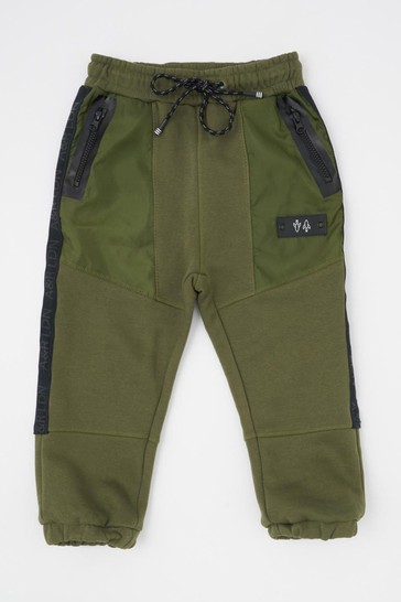 Angel & Rocket Green Gabriel Sporty Branded Joggers