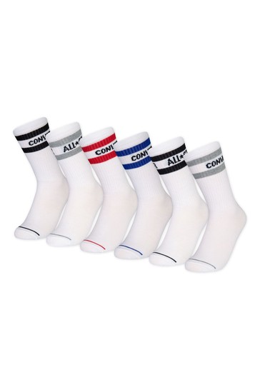 Converse Kids Crew Socks 6 Pack