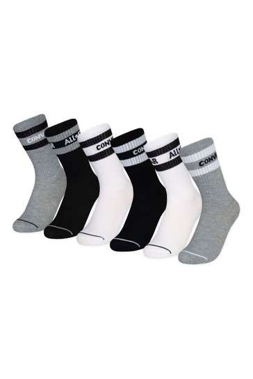 Converse Kids Crew Socks 6 Pack