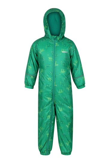 Regatta Printed Splat II Green Waterproof Puddlesuit