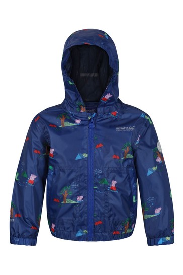 Regatta Blue Peppa Pig™ Muddy Puddle Waterproof Jacket