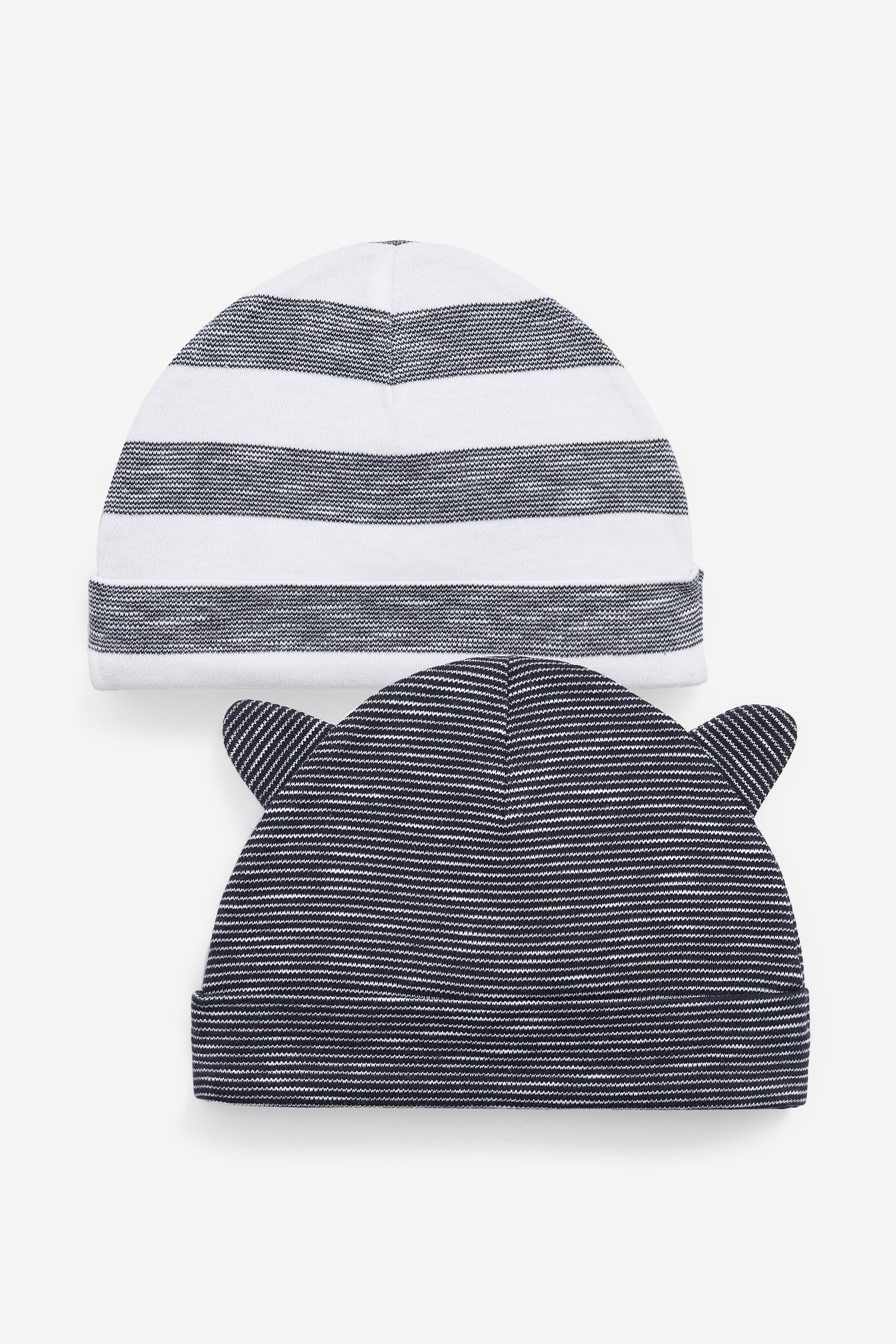 2 Pack Baby Beanie Hats (0-18mths)